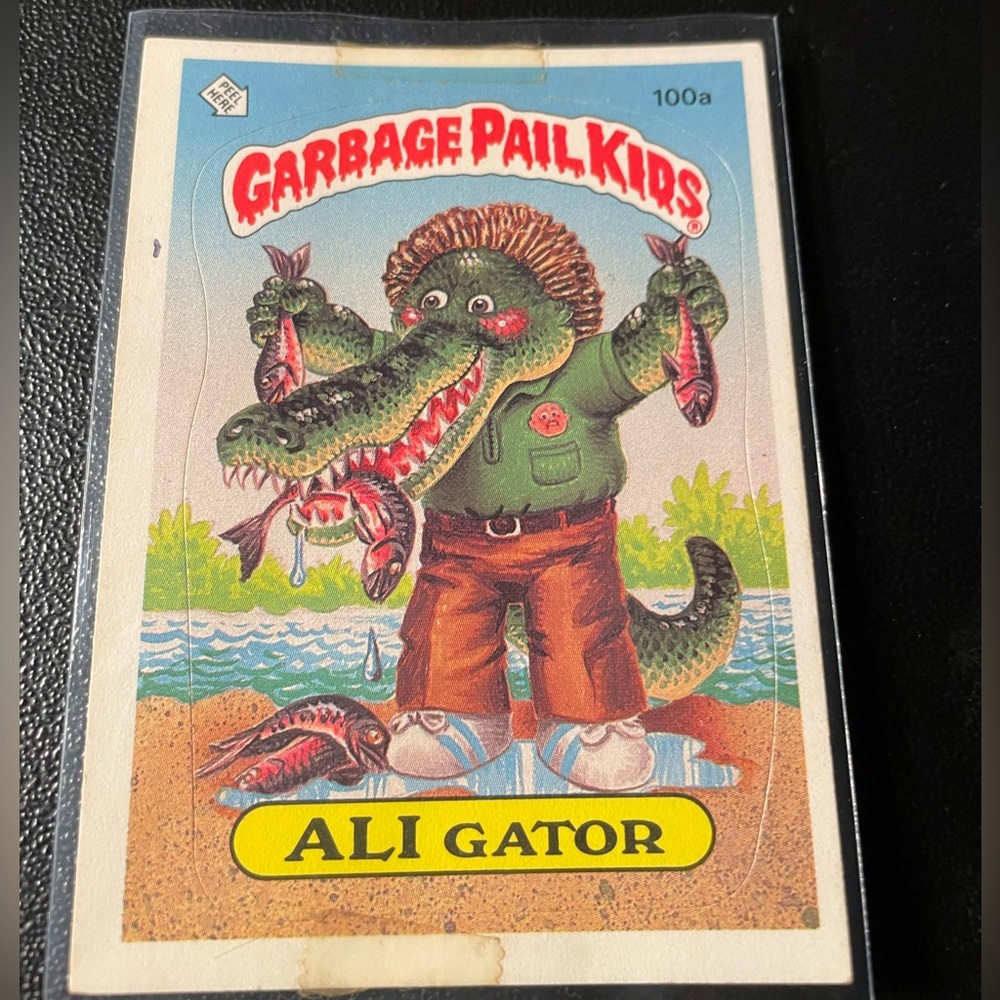 🐊 Vintage Ali Gator 100A 1986 Garbage Pail Kids Topps Trading Card 🐊